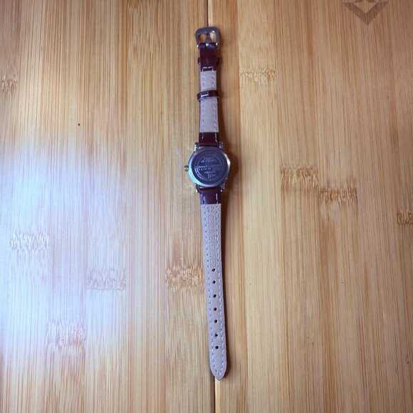 Vintage Timex Easy Reader Silver/Gold Watch, Brown Leather, 24mm - Picture 4 of 5